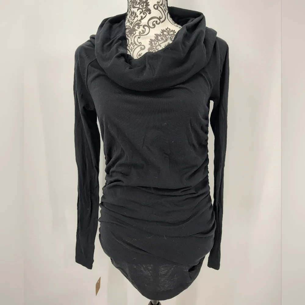 Ralph Lauren Rugby NWT Black Cowl Neck Blouse Girls XL